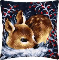 фото PN-0158266 Набір для вишивання хрестом (подушка) Vervaco Little deer "Маленький олень"