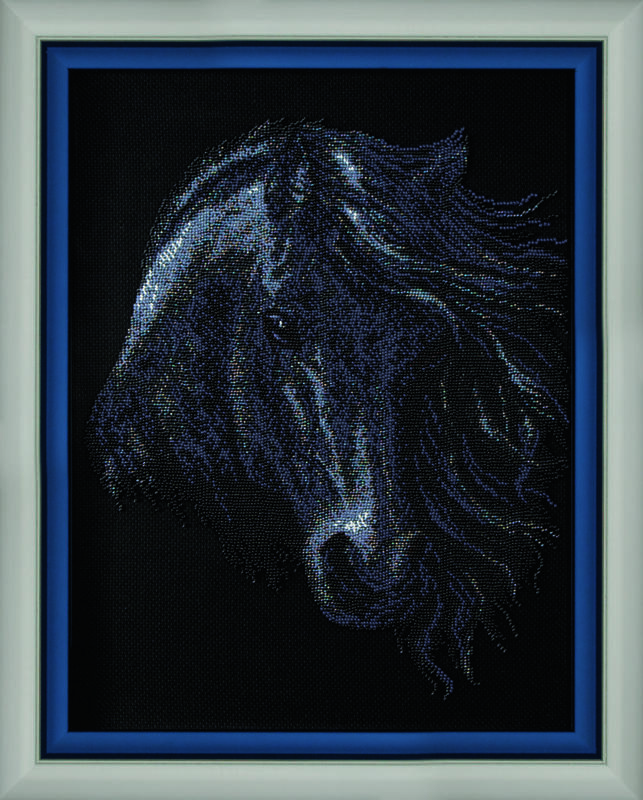 Набор для вышивки бисером Чарівна Мить Б-067 "Черный конь"