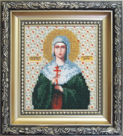 Набор для вышивки бисером Чарівна Мить Б-1026 "Икона святая мученица Дарья"