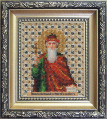 Набор для вышивки бисером Чарівна Мить Б-1036 "Икона святой равноапостольный князь Владимир"