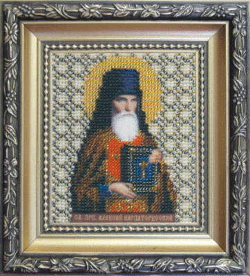 Набор для вышивки бисером Чарівна Мить Б-1042 "Икона святой преподобный Алексий Карпаторусский"