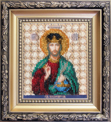 Набор для вышивки бисером Чарівна Мить Б-1119 "Икона Господа Иисуса Христа"
