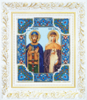 Набор для вышивки бисером Чарівна Мить Б-1185 "Икона святых благоверных князя Петра и княгини Февронии"