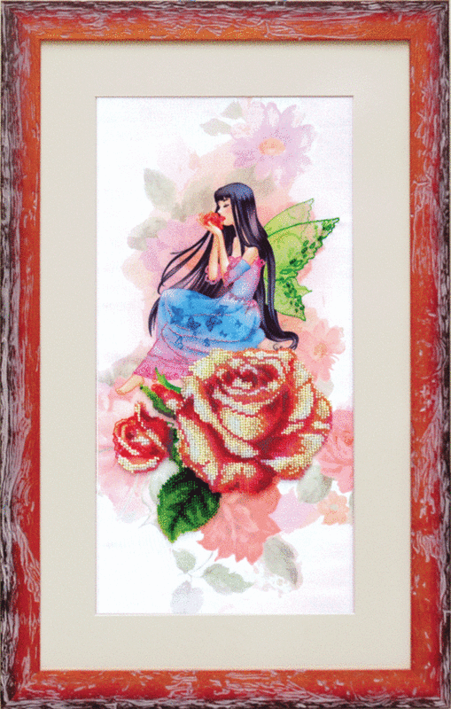 Набор для вышивки бисером Чарівна Мить Б-525 "Цветочная фея. Роза"