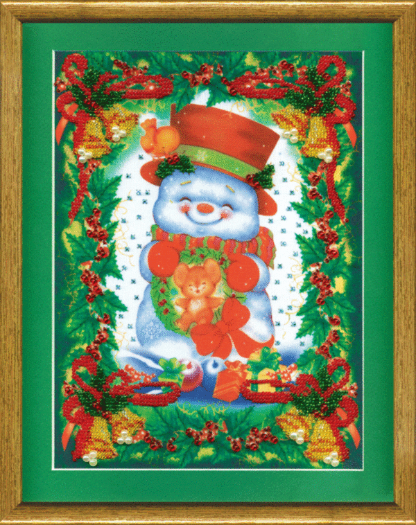 Набор для вышивки бисером Чарівна Мить Б-564 "Снеговик"