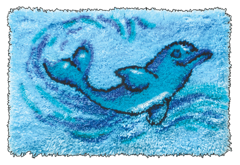 Набор для вышивки коврика Чарівна Мить РТ-200 "Дельфин"  