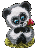 Набор для вышивки коврика Чарівна Мить РТ-203 "Панда"