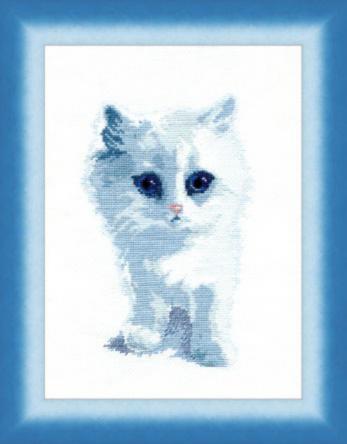 Набор для вышивки крестиком Чарівна Мить М-92 (№350) "Белый кот"  