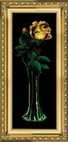 Набор для вышивки крестиком Чарівна Мить №129 "Желтая роза"  
