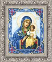 фото набор для вышивки крестиком чарівна мить №314 "икона божьей матери неувядаемый цвет"  