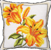 Набор для вышивки подушки крестиком Чарівна Мить РТ-132 "Лилии"  