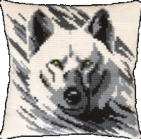 Набор для вышивки подушки крестиком Чарівна Мить РТ-134 "Волк"  