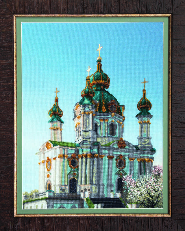 Набор для частичной вышивки крестом Чарівна Мить РК-072 "Андреевская церковь"