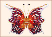 Набор для бисероплетения Чарівна Мить БП-18 Бабочка "Нимфа"