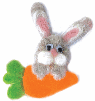 Набор для валяния игрушек Чарівна Мить В-02 "Любитель морковки"