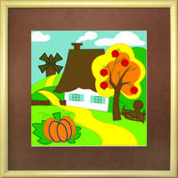 Набор картина из фетра Чарівна Мить В-171 "Осень в деревне"