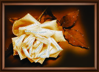 Набор картина стразами Crystal Art КС-1051 "Белая нежность розы"