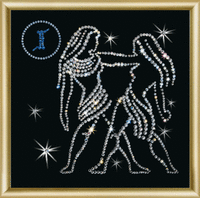 Набор картина стразами Чарівна Мить КС-012 "Знак зодиака Близнецы" 