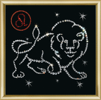 Набор картина стразами Чарівна Мить КС-015 "Знак зодиака Лев"