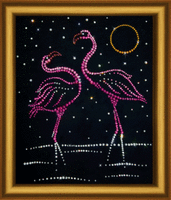 Набор картина стразами Чарівна Мить КС-018 "Фламинго"
