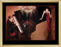 Набор картина стразами Чарівна Мить КС-071 "Мелодия для нее"