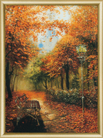 Набор картина стразами Чарівна Мить КС-095 "Золотая осень"