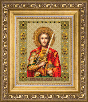 Набор картина стразами Чарівна Мить КС-107 "Икона святого благоверного князя Александра Невского"