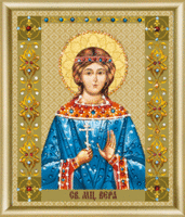 Набор картина стразами Чарівна Мить КС-126 "Икона святой мученицы Веры"