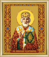 Набор картина стразами Чарівна Мить КС-133 "Икона святителя Николая Чудотворца"