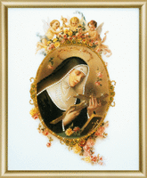 Набор картина стразами Чарівна Мить КС-136 "Икона Святая Рита Кашийская"