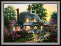 Набор картина стразами Чарівна Мить КС-144 "Цветы у дома"