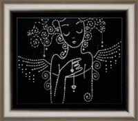 Набор картина стразами Чарівна Мить КС-147 "Жемчужное сердце"