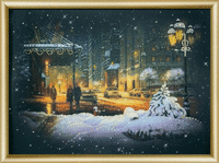 Набор картина стразами Чарівна Мить КС-156 "Огни зимнего города"