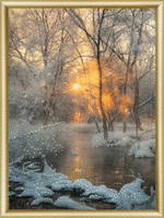 Набор картина стразами Чарівна Мить КС-173 "Зимний ручей"