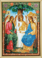 Набор картина стразами Чарівна Мить КС-180 "Икона Пресвятой Троицы"