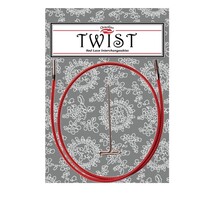 красный стальной кабель для съемных спиц twist red - mini | интернет магазин Сотворчество