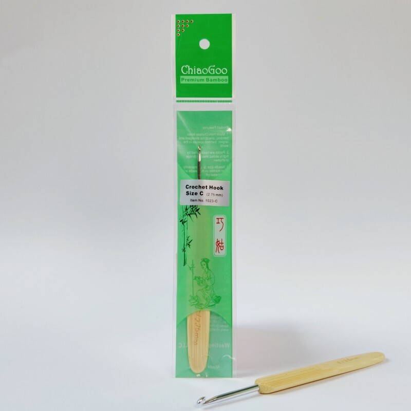 крючок бамбуковый с металлическим наконечником | интернет магазин Сотворчество