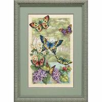 35223 Набор для вышивания крестом DIMENSIONS  Butterfly Forest "Лес бабочек"