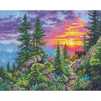 70-35383 Набор для вышивания крестом DIMENSIONS Sunset Mountain Trail "Закат в горах"
