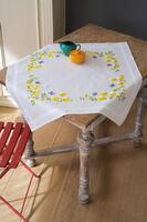 PN-0162071 Набор для вышивания гладь (салфетка) Vervaco,Spring Flowers Tablecloth  80х80, Весенние