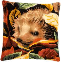 PN-0166003 Набор для вышивания несчётный крест (подушка) 40х40, Hedgehog ежик Vervaco