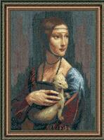 Набор для вышивки крестиком Чарівна Мить №295 По мотивам Леонардо да Винчи "Дама с горностаем"  