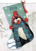 71-09160 Набор для вышивания гобеленом «Fuzzy Penguin • Пінгвін» DIMENSIONS