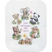 73064 Набор для вышивки крестиком на одеяле «Детеныши животных» • «Baby Animals Quilt» DIMENSIONS
