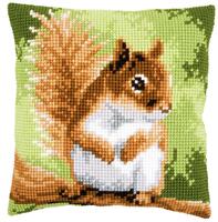 PN-0157491 Набор для вышивания несчётный крест (подушка)  Squirrel Белка Vervaco
