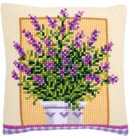PN-0172863 Набор для вышивания несчётный крест (подушка) 40х40, Lavender in pot Vervaco