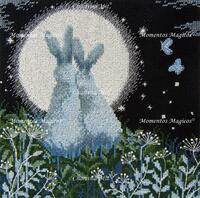 фото Набір для вишивання хрестиком Чарівна Мить М-458 "Місячні зайці"
