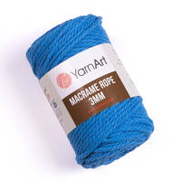 фото yarnart macrame rope 3мм / ярнарт макраме роуп 3 мм 786 синій
