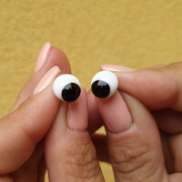 глаза для игрушек косые, стекло 10мм черные | интернет магазин Сотворчество