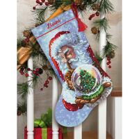 70-08985 Набор для вышивания крестом «Santa’s Snow Globe • Снежный шар Санты» DIMENSIONS
